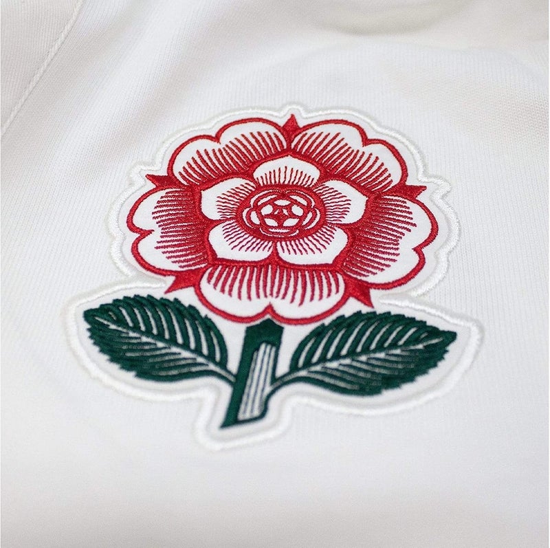 umbro England RFU Men's 150 Anniversary Classic Long Sleeve Rugby Jersey, White - Image 4